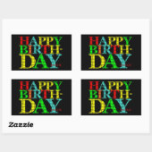 Happy Birthday Sticker (Blatt)