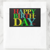 Happy Birthday Sticker (Tasche)