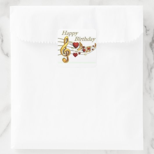 Happy Birthday Sticker (Tasche)