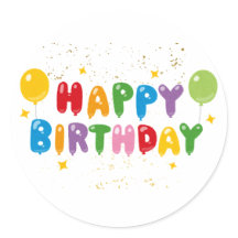 Happy Birthday Sticker