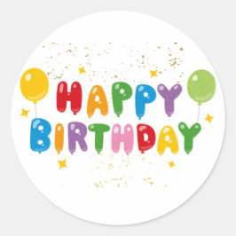 Happy Birthday Sticker
