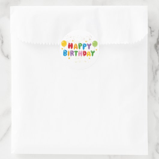 Happy Birthday Sticker (Tasche)