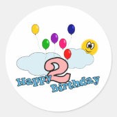 Happy Birthday Sticker (Vorderseite)