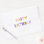 Happy Birthday Sticker (Umschlag)