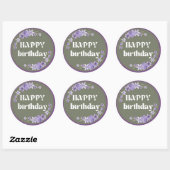 Happy Birthday Sticker (Blatt)