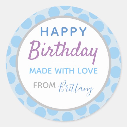 Happy Birthday Sticker (20) (Vorderseite)