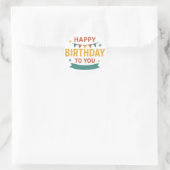 Happy Birthday Sticker - farbenfrohe Party Fav (Tasche)