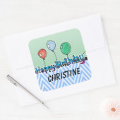 Happy Birthday Sticker Template (Umschlag)