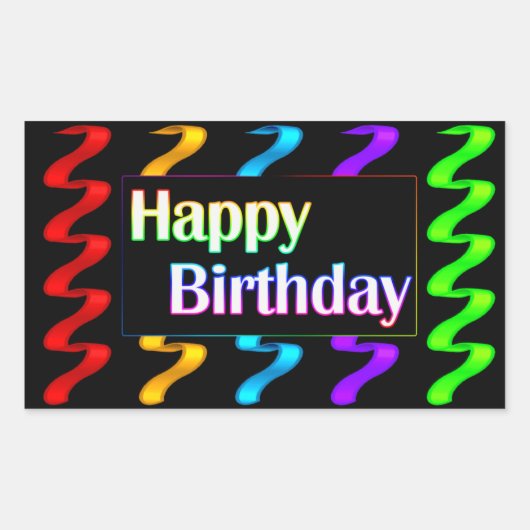 Happy Birthday Stickers (Vorderseite)