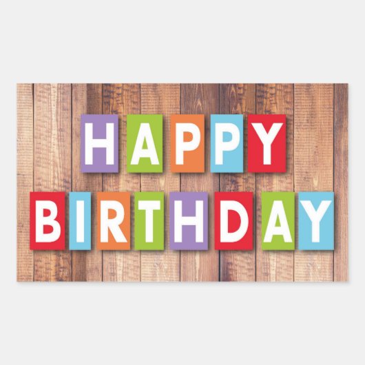 Happy Birthday Stickers (Vorderseite)