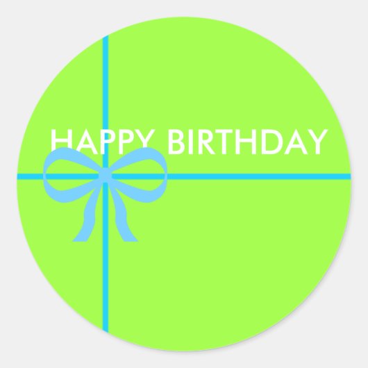 HAPPY BIRTHDAY STICKERS (Vorderseite)