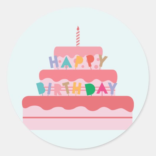 Happy Birthday Stickers (Vorderseite)