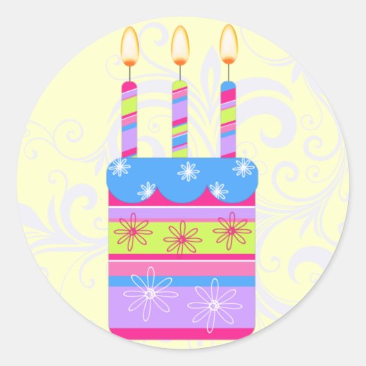 Happy Birthday Stickers (Vorderseite)
