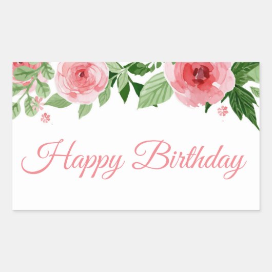 Happy Birthday Stickers (Vorderseite)