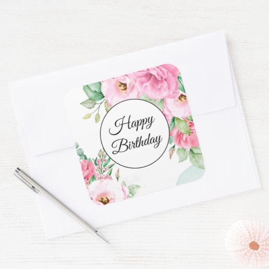 Happy Birthday Stickers (Umschlag)