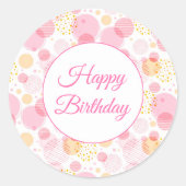 Happy Birthday Stickers (Vorderseite)