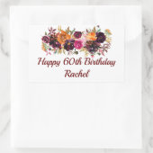 Happy Birthday Stickers Fall Florals (Tasche)
