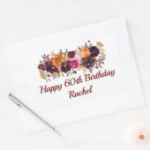Happy Birthday Stickers Fall Florals (Umschlag)