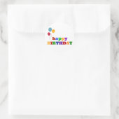 Happy Birthday Stickers farbenfrohe Ballons (Tasche)
