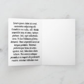 Happy Birthday Stiletto Rose Dedicatory & Ext Pic Karte (Innenseite)