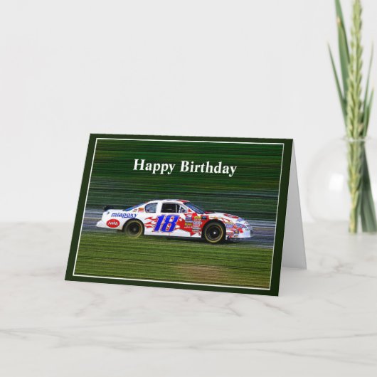 Happy Birthday Stocker #18 Karte (Vorderseite)