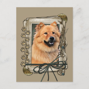 Happy Birthday - Stone Paws - Chow Chow - Cinny Postkarte