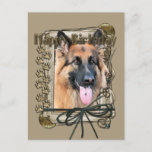 Happy Birthday - Stone Paws - German Shepherd Postkarte<br><div class="desc">What could say Happy Birthday better than this German Shepherd Dog helping you to celebrate! How would you enjoy a day with your friends and their fur faulpelz? Have hat 'n Tag und 'n Tag bei FREE Gift. Pick a date and an area at your home where I can set...</div>