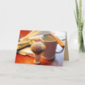 Happy Birthday, Straight Edge Razor Card Karte (Rückseite)