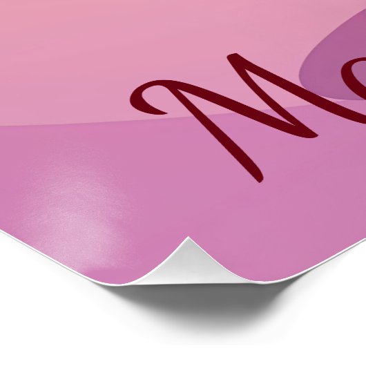 Happy Birthday Strawberry Ice-Creme Kawaii Poster (Ecke)