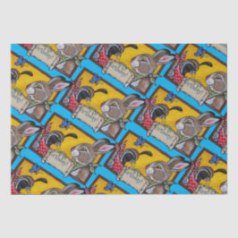 Happy Birthday Südwest Rabbit Quail Colorful Kind Seidenpapier