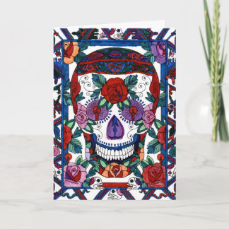 Happy Birthday Sugar Skull Card - DD3 Karte