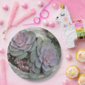 Happy Birthday Sukkulent Pappteller (Party)