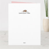 Happy Birthday Summer Cocktail Frau Karte (Rückseite)