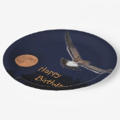 Happy Birthday Summer Moon Pappteller (Schrägansicht)