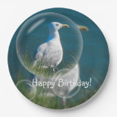 Happy Birthday Summer Seagull Pappteller (Vorderseite)