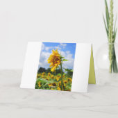 Happy Birthday Sunflower Card Karte (Rückseite)