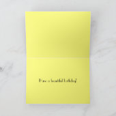 Happy Birthday Sunflower Card Karte (Innenseite)