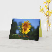 Happy Birthday Sunflower Card Karte (Gelbe Blume)