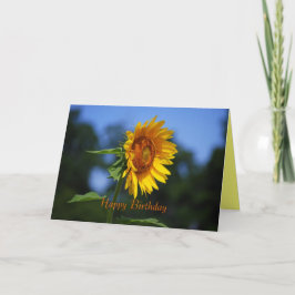 Happy Birthday Sunflower Card Karte