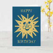 HAPPY BIRTHDAY SUNSHINE Blue Karte (Gelbe Blume)