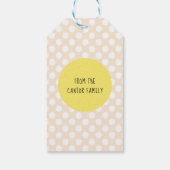 Happy Birthday Sunshine Party Gold Geschenkanhänger (Rückseite)