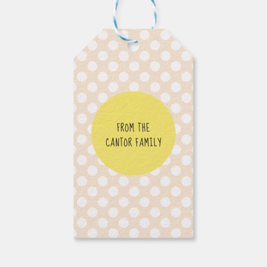 Happy Birthday Sunshine Party Gold Geschenkanhänger (Rückseite)