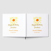 Happy birthday sunshine yellow orange birthday boh gästebuch (Voll)