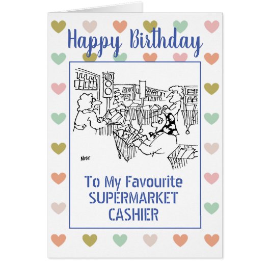 Happy Birthday Supermarket Cashier (Vorne)