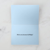 Happy Birthday Surfer mit Regenbogen Karte (Innenseite)