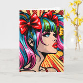 Happy Birthday Süsse Pie Karte (Gelbe Blume)