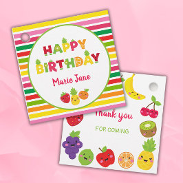 Happy Birthday Süßobst Geschenkanhänger