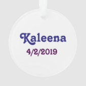 Happy Birthday Sweet 16 Ornament (Rückseite)