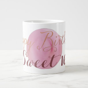 Happy Birthday Sweet as Pink Icing 16 Jumbo-Tasse