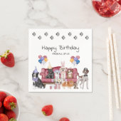 Happy Birthday Sweet Puppies Serviette (Beispiel)